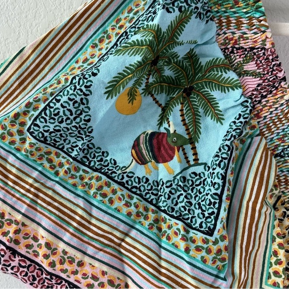 FARM RIO Tropical Jungle Cutout Mini Dress SZ XS - Picture 4 of 8